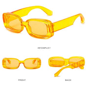 Clear plastic retro sunglasses, view 13 - MRSLM