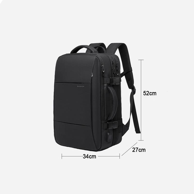 expandable USB travel backpack, view 7 - MRSLM
