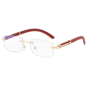 retro wooden frame sunglasses, view 4 - MRSLM