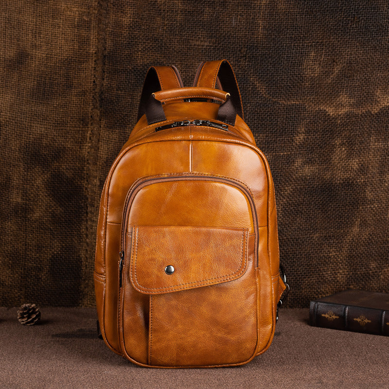 men's cowhide travel bag, view 2 - MRSLM