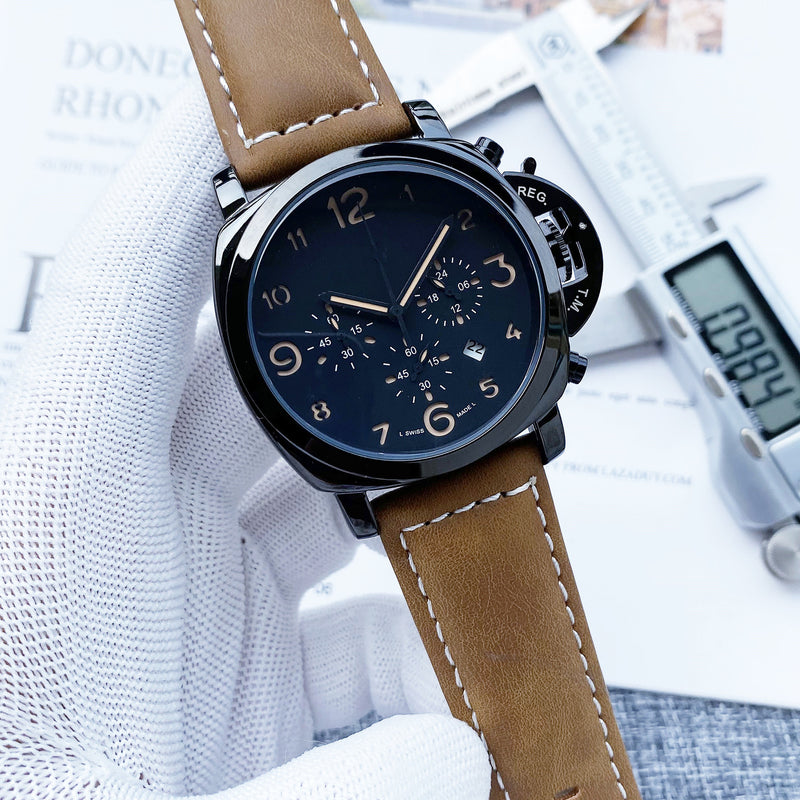 men's six hands quartz watch, view 2 - MRSLM