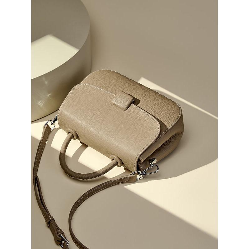 leather crossbody saddle bag, view 10 - MRSLM