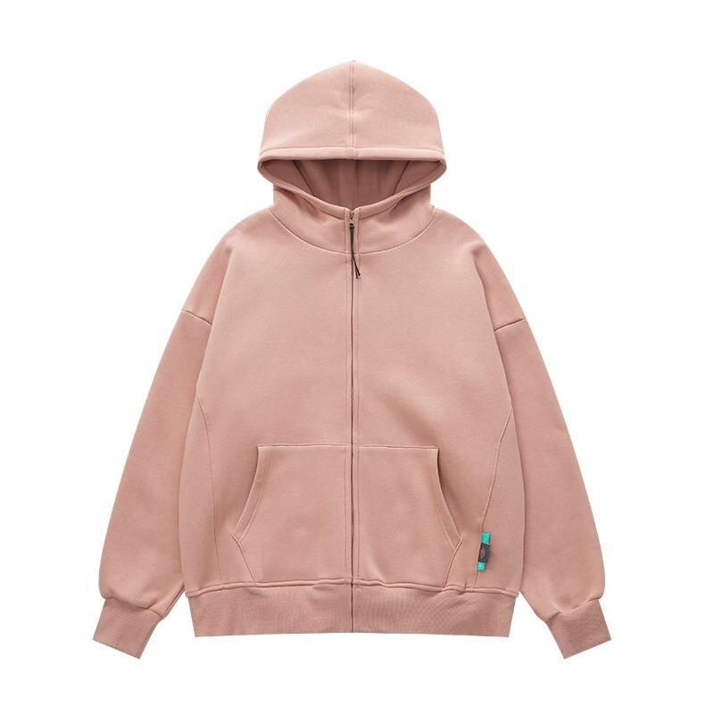 unisex fleece lined zip up hoodie, view 4 - MRSLM