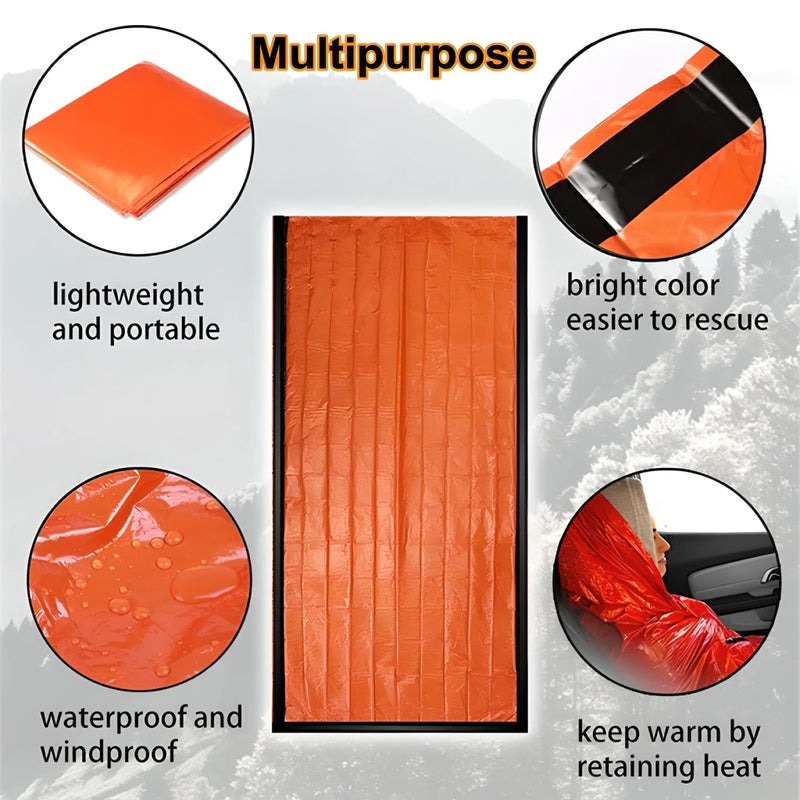 emergency blanket thermal sleeping bag, view 4 - MRSLM