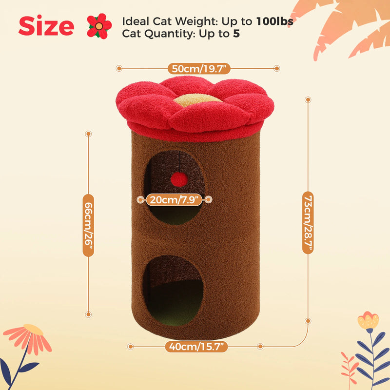 luxury double-deck cat bed, view 2 - MRSLM