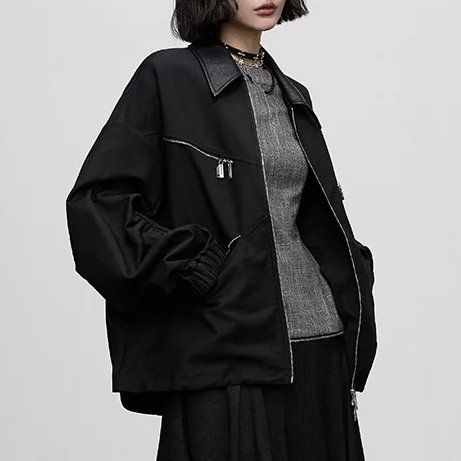 streetwear double zipper jacket - MRSLM