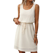 square collar vest dress with lining, view 5 - MRSLM