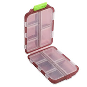 portable 10-grid travel pill organizer, view 5 - MRSLM