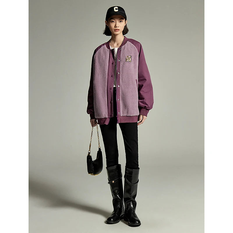 thickened plush winter coat, view 6 - MRSLM
