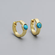round silver earrings, view 4 - MRSLM