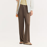wide-leg drawstring trousers, view 3 - MRSLM