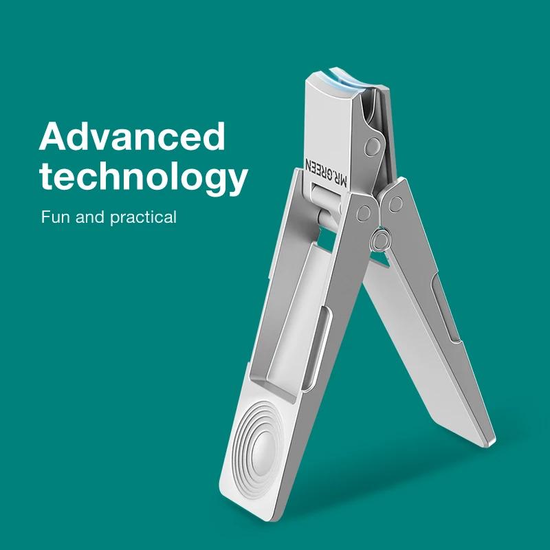 folding stainless steel nail clippers, view 4 - MRSLM