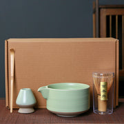 japanese ceramic matcha tool set, view 4 - MRSLM
