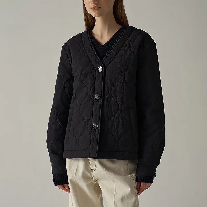 casual streetwear quilted jacket, view 2 - MRSLM