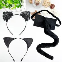 fox cat ears and tail cosplay set - MRSLM