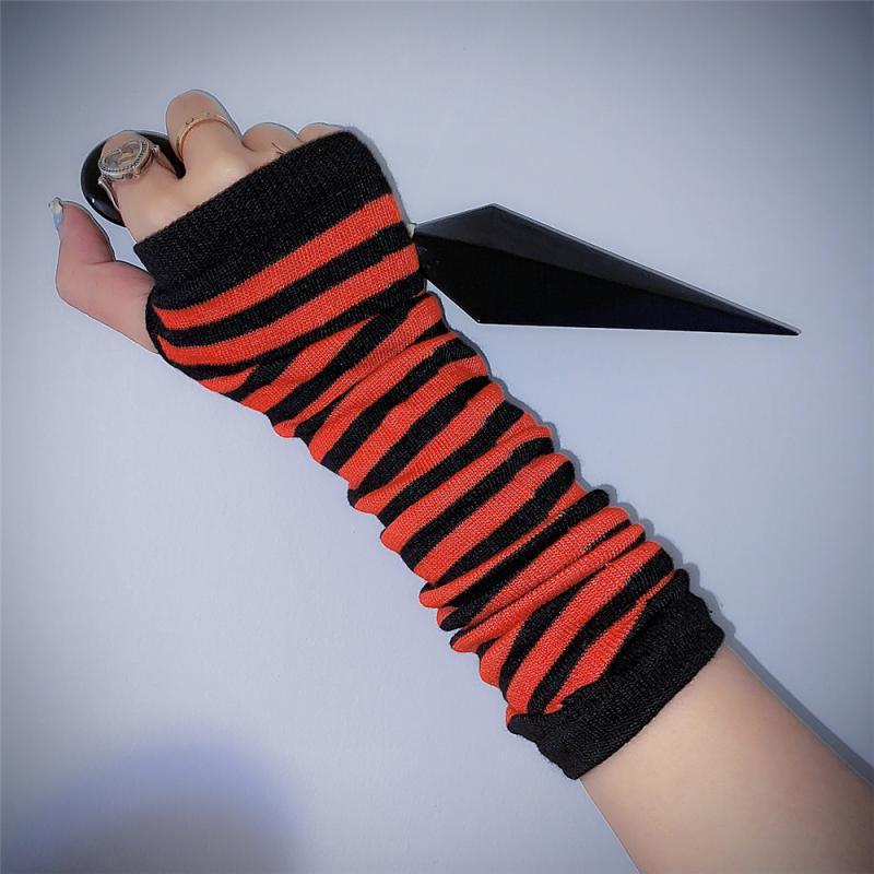 summer striped cotton sun protection sleeves, view 9 - MRSLM