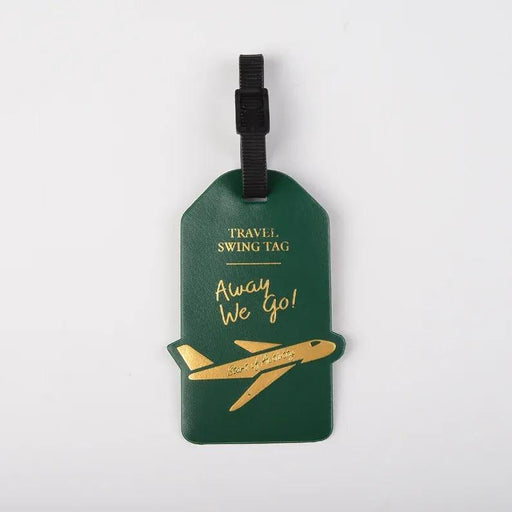 portable PU leather luggage tag, view 5 - MRSLM