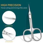 stainless steel precision nail scissors, view 2 - MRSLM