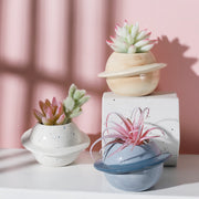 Mini planet shape ceramic succulent flower pot - MRSLM