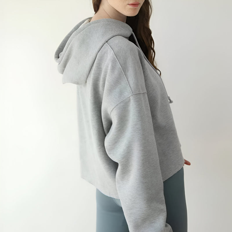 cozy fleece women's hoodie, view 9 - MRSLM
