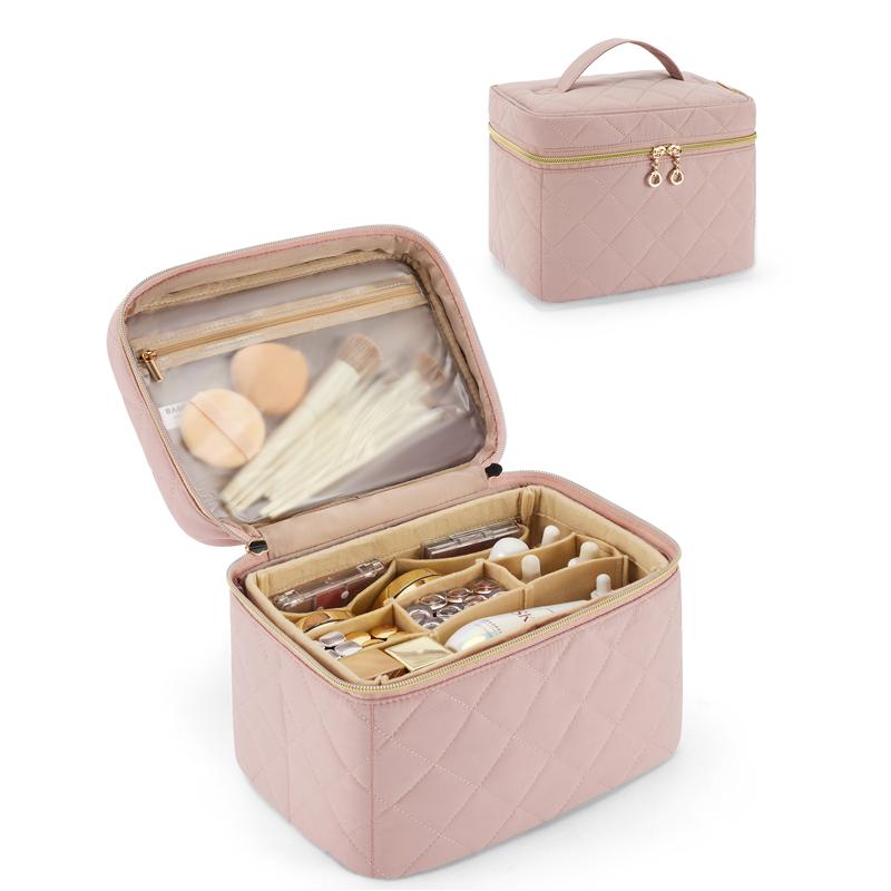 Foldable travel makeup bag with removable insert - MRSLM