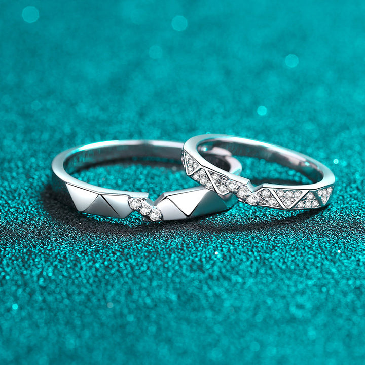 Couple Fashion Sterling Silver Ring