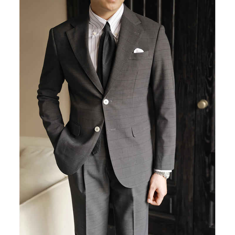 single breasted slim fit 2-piece suit, view 3 - MRSLM