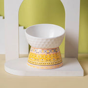 elevated ceramic cat bowl, view 6 - MRSLM