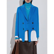 women's notched collar jacket, view 2 - MRSLM