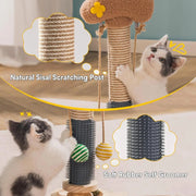 cat scratch post with 3-tier track, view 7 - MRSLM