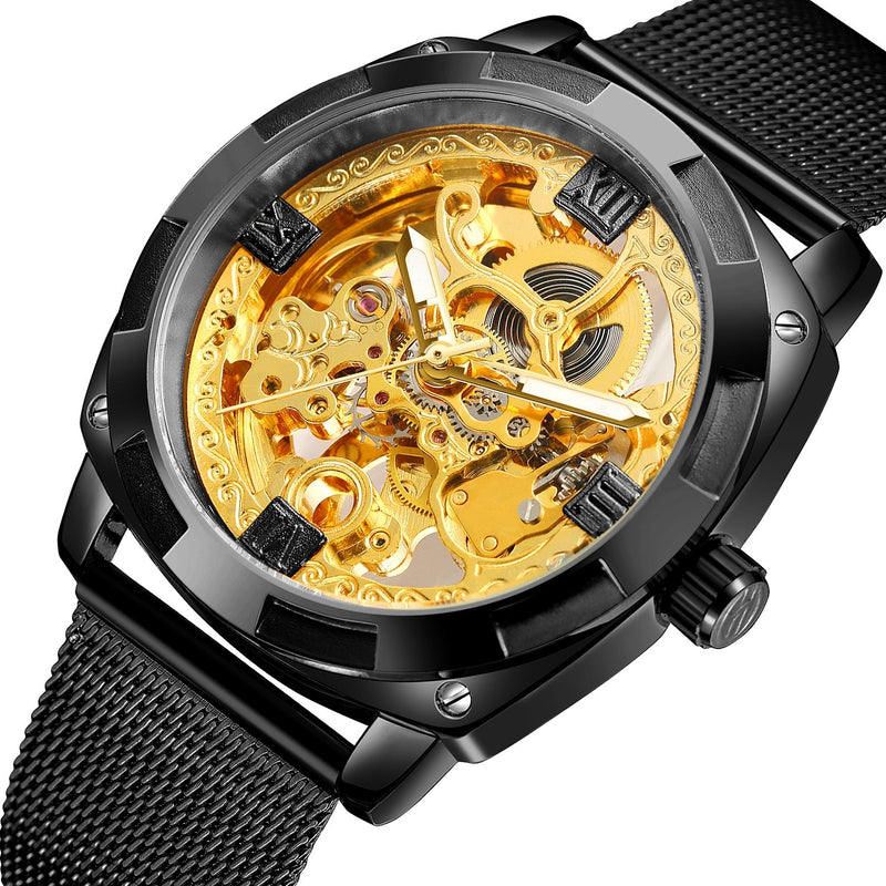 Men's automatic mechanical watch, steel band, view 5 - MRSLM