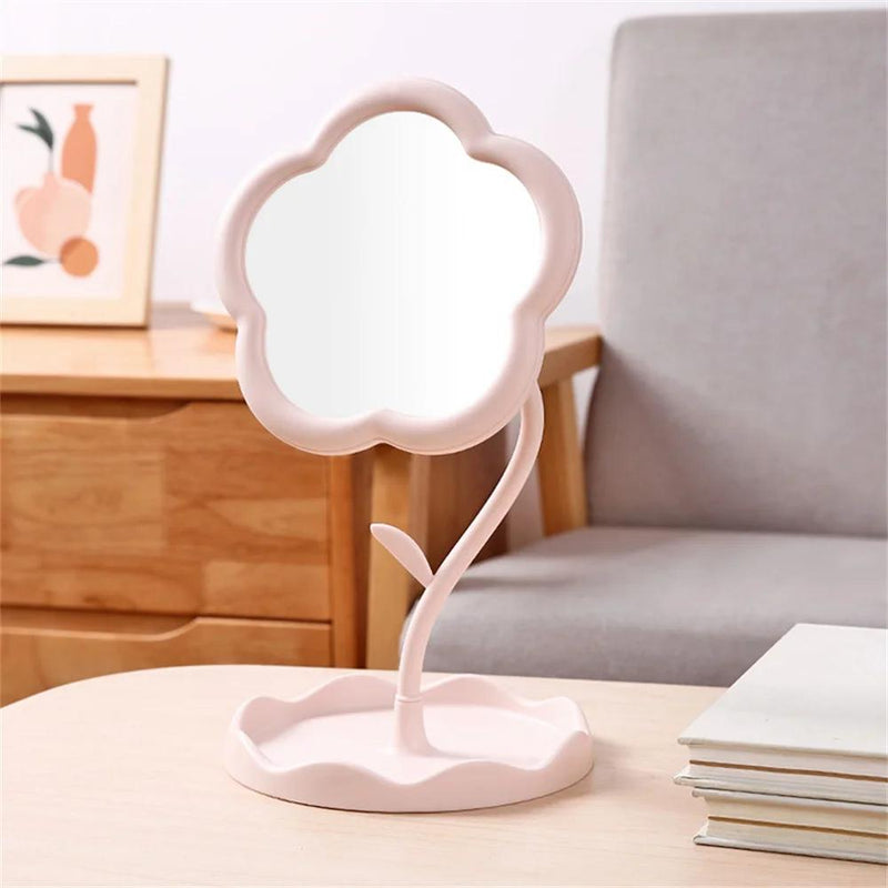 sunflower makeup mirror with jewelry hooks - MRSLM