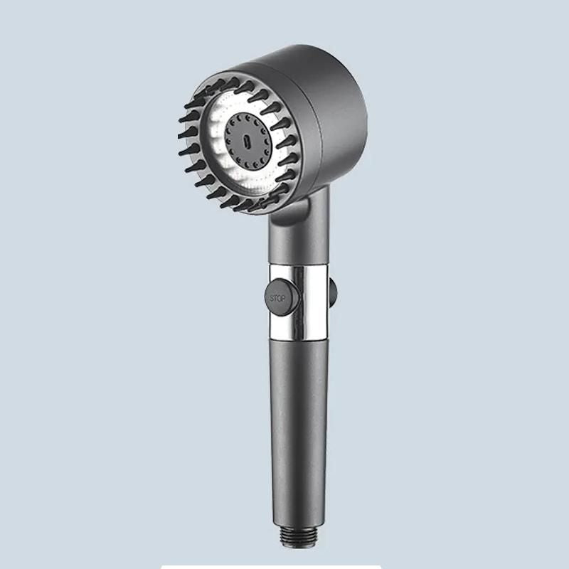 High-Pressure 3-Mode Adjustable Shower Head with Water-Saving Filter - Portable Bathroom Accessory