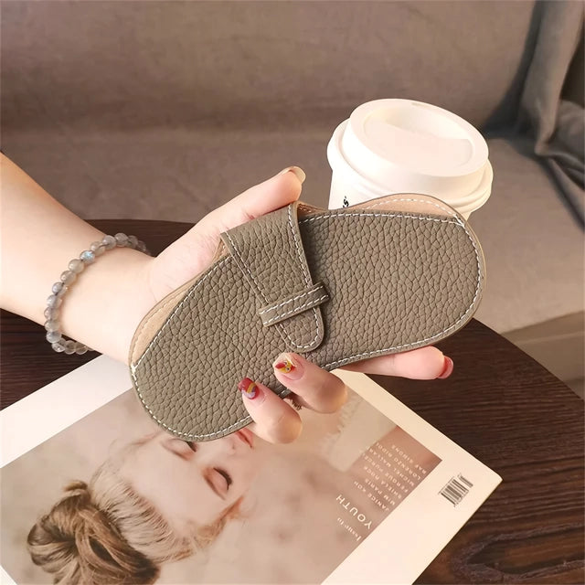 women's leather glasses case, view 4 - MRSLM