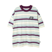 vintage stripe half-sleeve top, view 6 - MRSLM