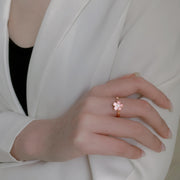 cherry blossom rotatable ring, view 2 - MRSLM