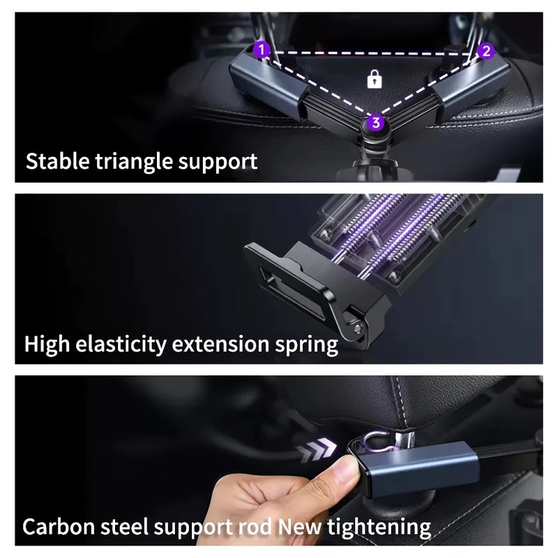 telescopic car phone tablet holder, view 5 - MRSLM