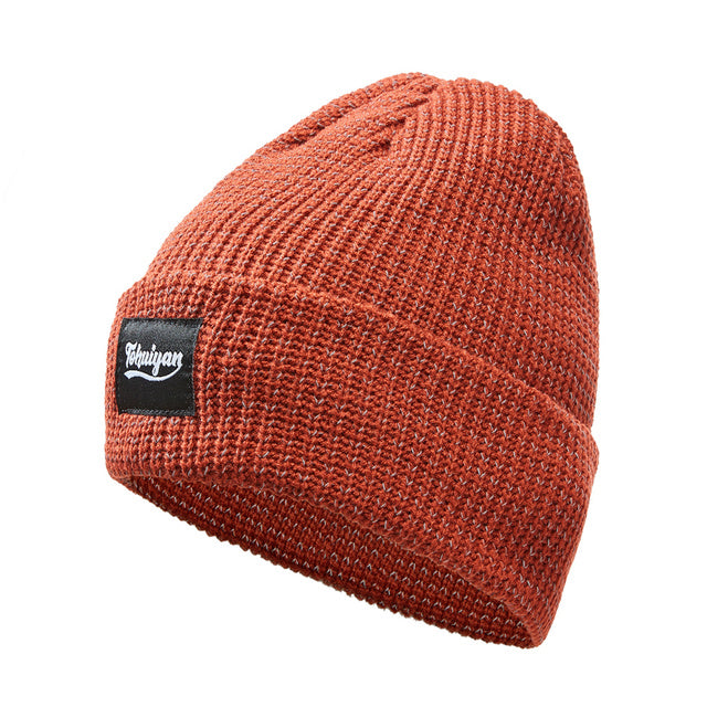 Reflective knit beanie, view 2 - MRSLM