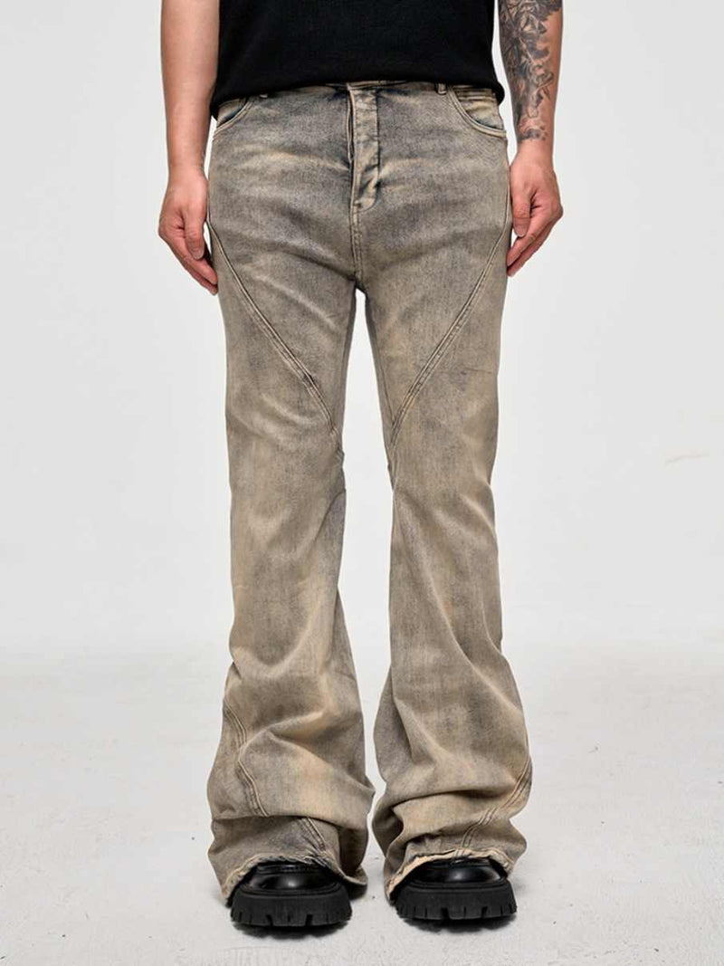 spliced washed jeans, view 2 - MRSLM