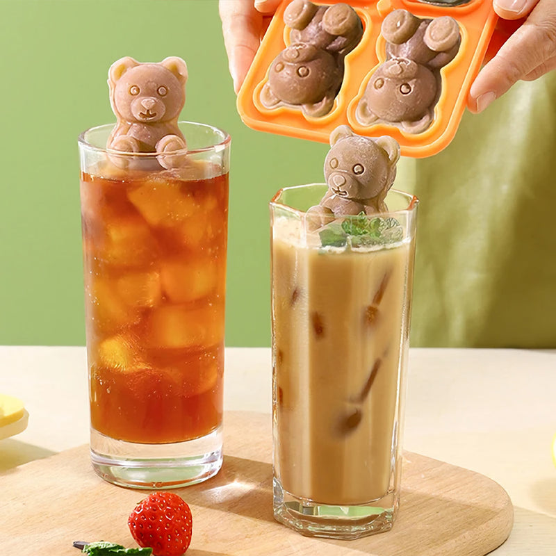 bear silicone ice cube mold, view 8 - MRSLM