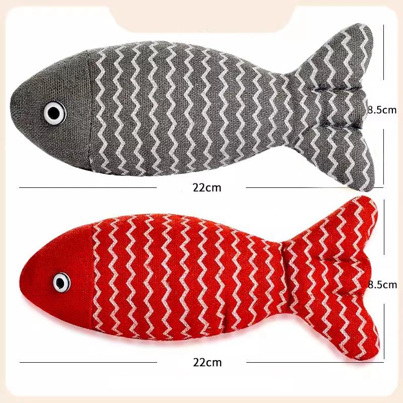 Interactive cat fish toy, view 2 - MRSLM