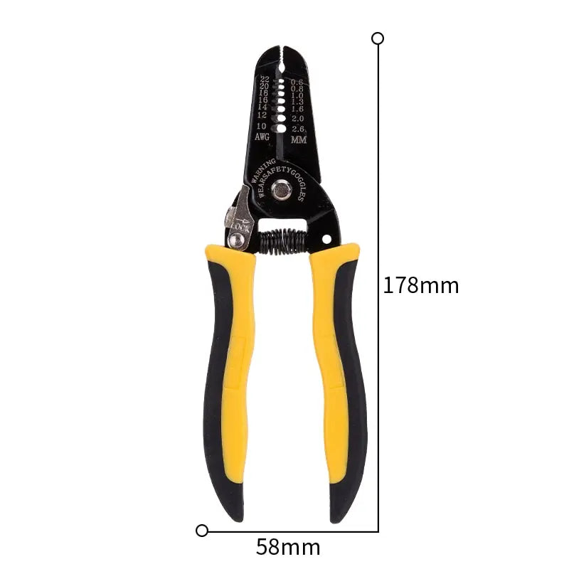 7-inch wire stripper and crimper, view 2 - MRSLM