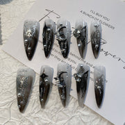 gothic butterfly press-on nails, view 2 - MRSLM