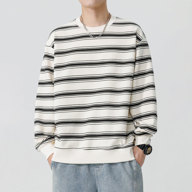 men's striped sweatshirt, view 2 - MRSLM
