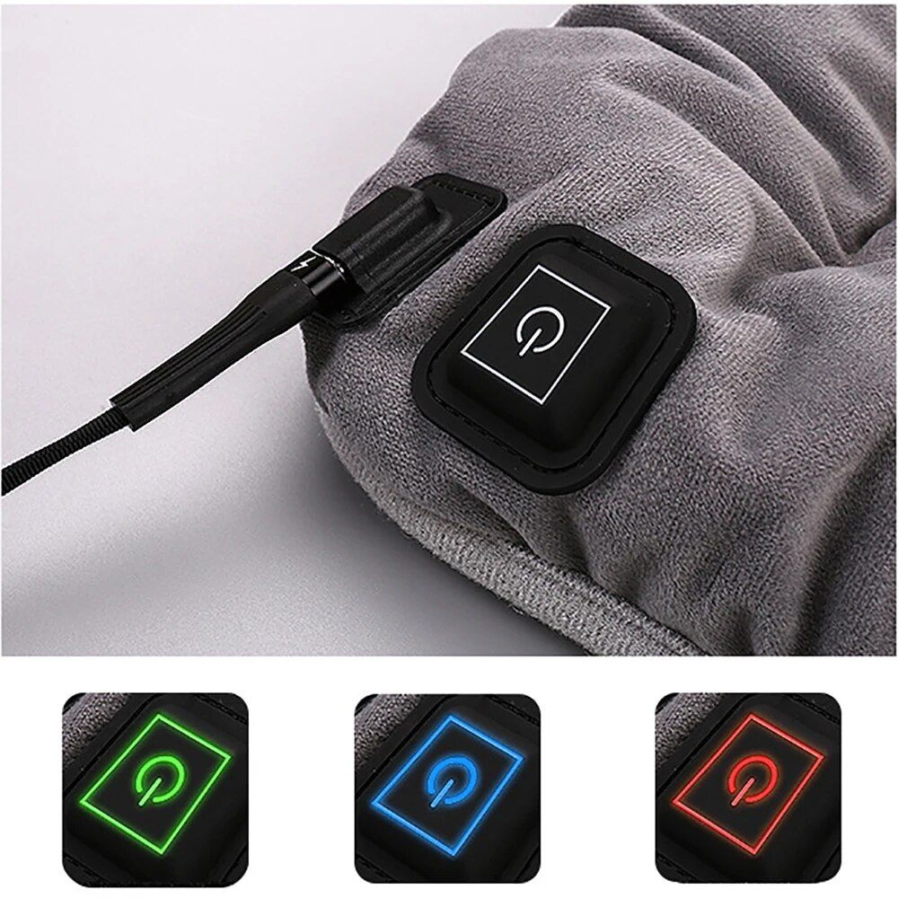 3-Level Adjustable Electric Heating Pad - Comfortable Body Warmer for Chair and Car