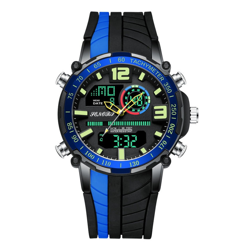 men's dual display sports watch, view 6 - MRSLM