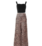 women's summer leopard print vest and pants suit, view 2 - MRSLM