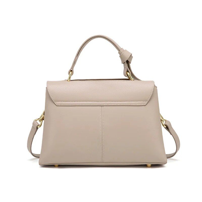 soft leather satchel handbag, view 5 - MRSLM