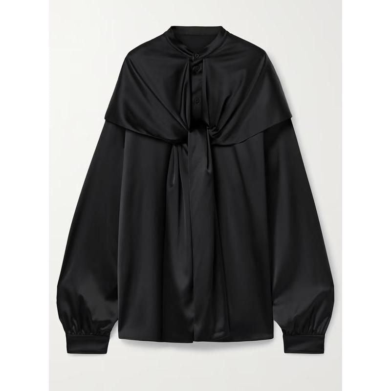 casual hooded long sleeve blouse, view 6 - MRSLM