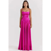 lace-up formal dress, view 3 - MRSLM